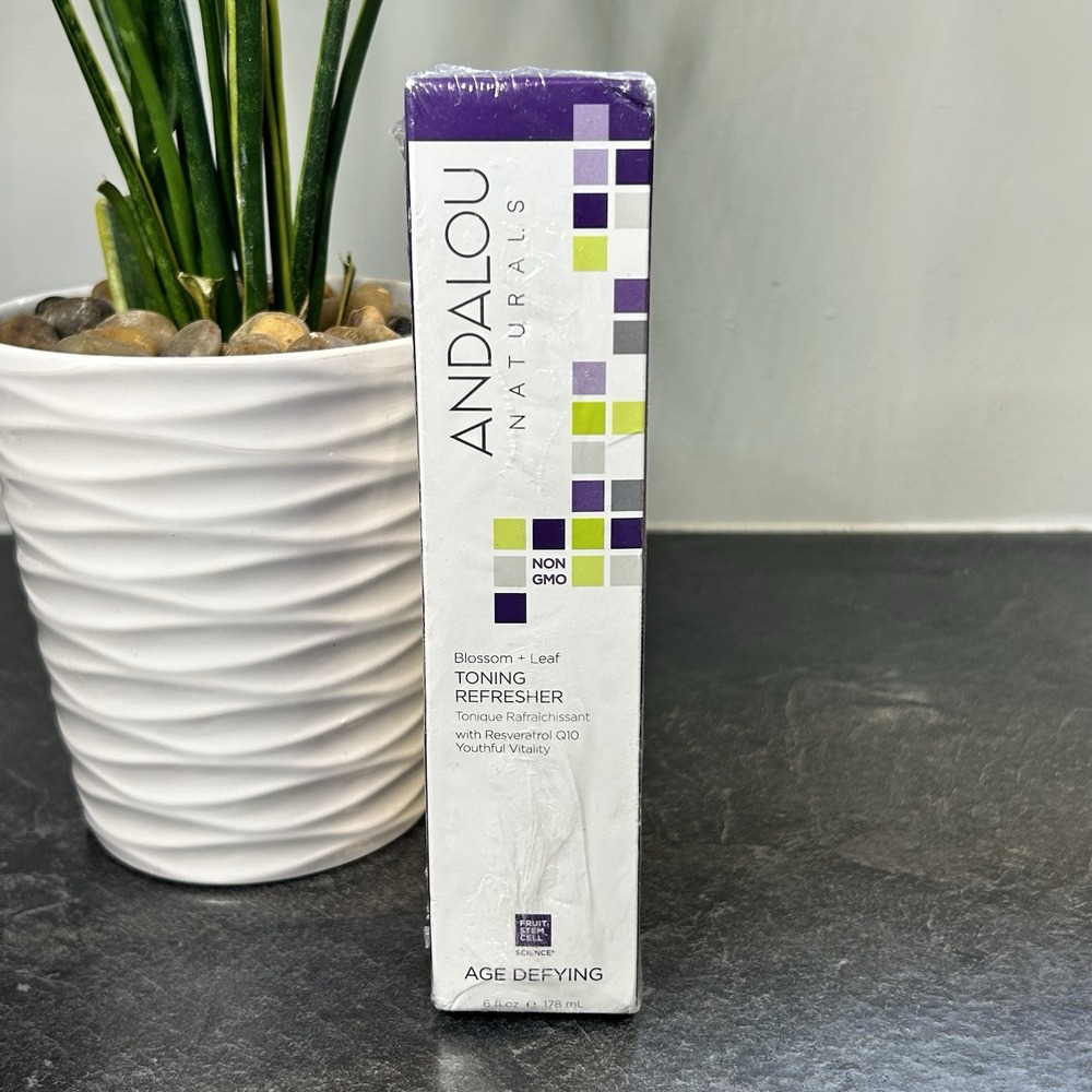 Andalou Naturals Blossom + Leaf Anti Aging‎ Toning Refresher 6 oz SEALED - Picture 2 of 10